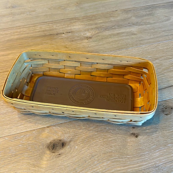 Longaberger Dining Longaberger Pottery Bread Basket Brick Vintage